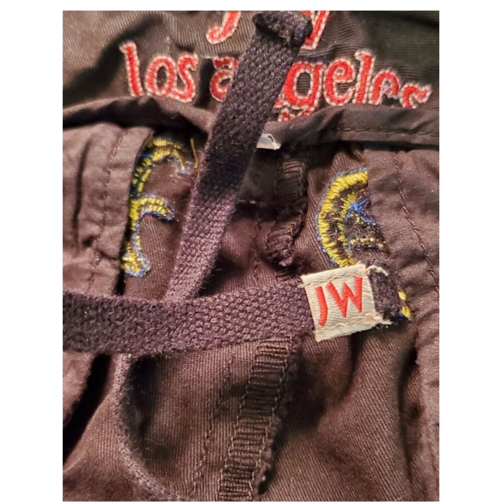 Johnny Was Black Crop Embroidered Cargo Pants M EUC - Picture 15 of 16